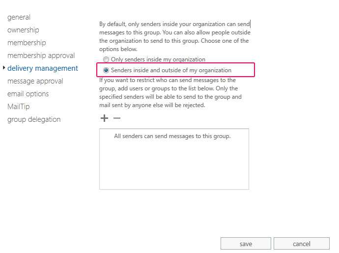 microsoft exchange 2013 delivery management