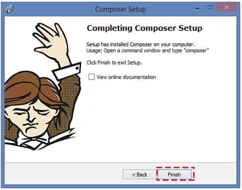 วิธีติดตั้งโปรแกรม Composer Dependency Manager for PHP