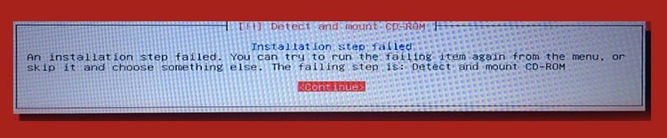 วิธีแก้ปัญหา Detect และ Mount CD-ROM ในการติดตั้ง Kali Linux
